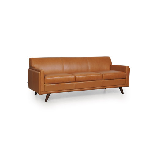 Moroni Milo Leather Sofa & Reviews Perigold